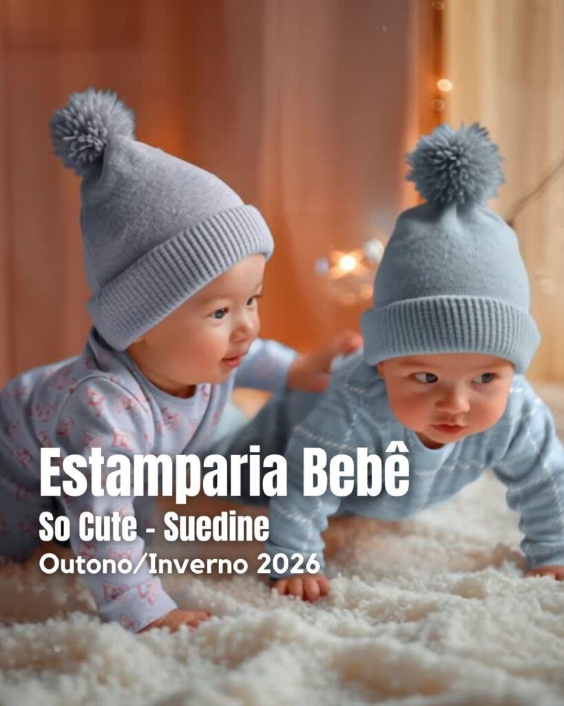 Estampas bebê - SO CUTE - Suedine Egípcio