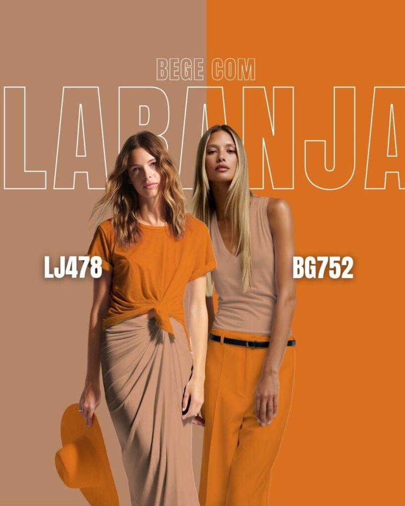 laranja com rosa