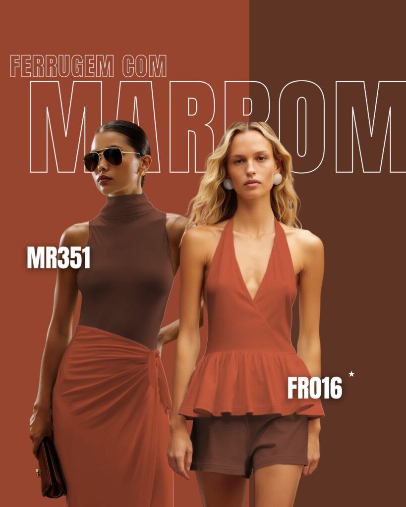 marrom com ferrugem
