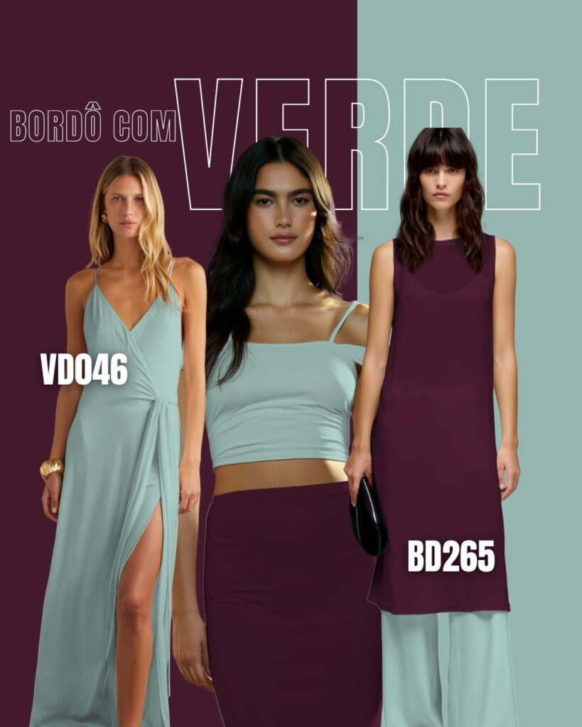bordo com verde